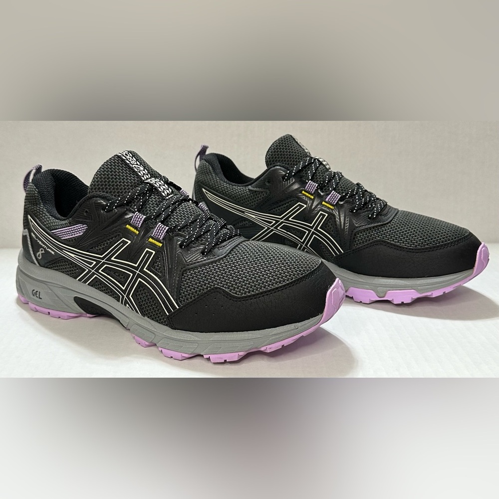 Asics Gel Venture 8 1012A708 Black/Purple Athletic Sneakers Women’s US Size 11 - Picture 2 of 13
